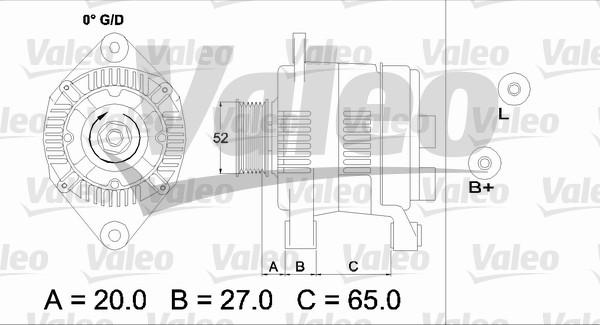 Valeo 437141 - Генератор avtokuzovplus.com.ua