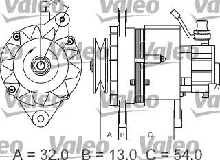 Valeo 437143 - Генератор autocars.com.ua