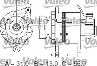 Valeo 437148 - Генератор autocars.com.ua