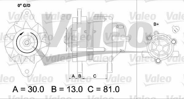 Valeo 437150 - Генератор avtokuzovplus.com.ua