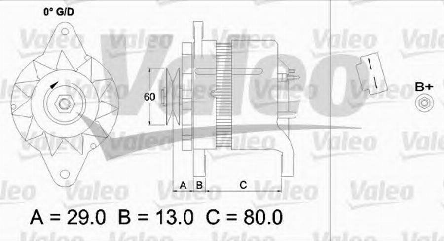 Valeo 437155 - Генератор avtokuzovplus.com.ua