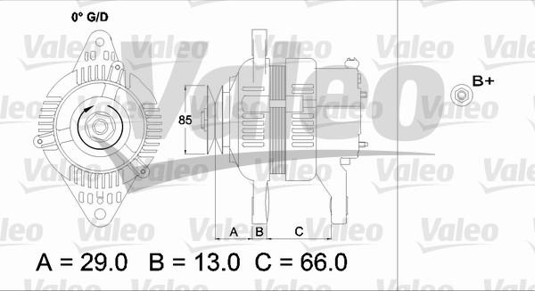 Valeo 437157 - Генератор autocars.com.ua