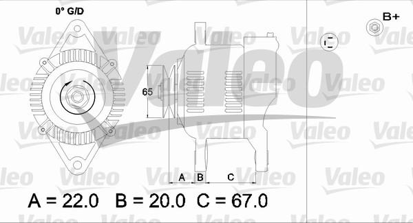 Valeo 437163 - Генератор autocars.com.ua