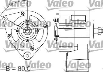 Valeo 437167 - Генератор autocars.com.ua