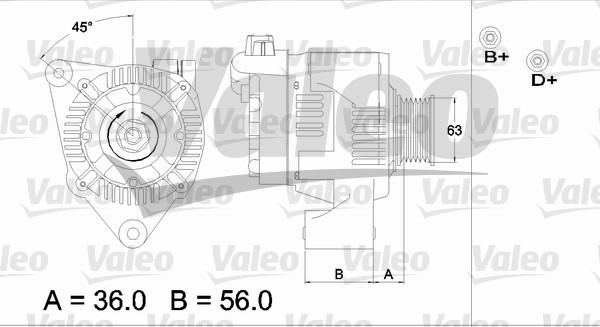 Valeo 437187 - Генератор avtokuzovplus.com.ua