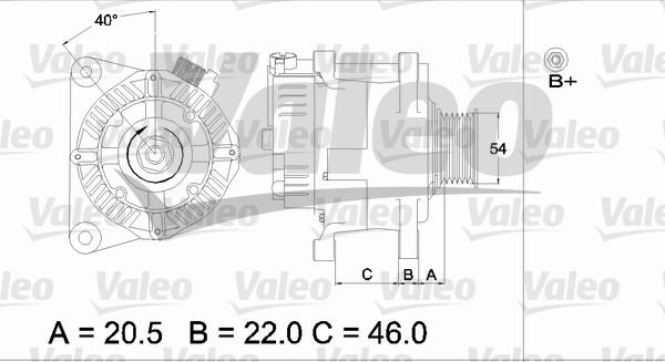 Valeo 437192 - Генератор autocars.com.ua