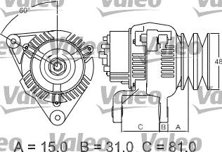 Valeo 437195 - Генератор autodnr.net