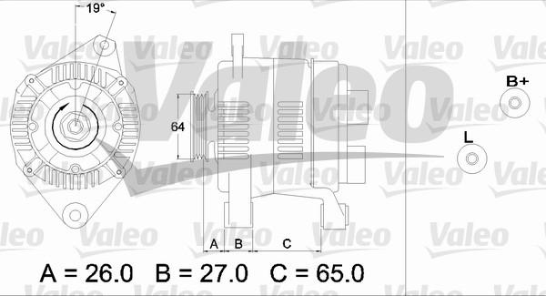 Valeo 437206 - Генератор avtokuzovplus.com.ua