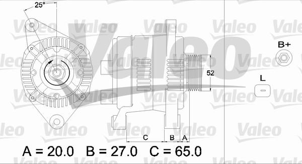 Valeo 437306 - Генератор avtokuzovplus.com.ua