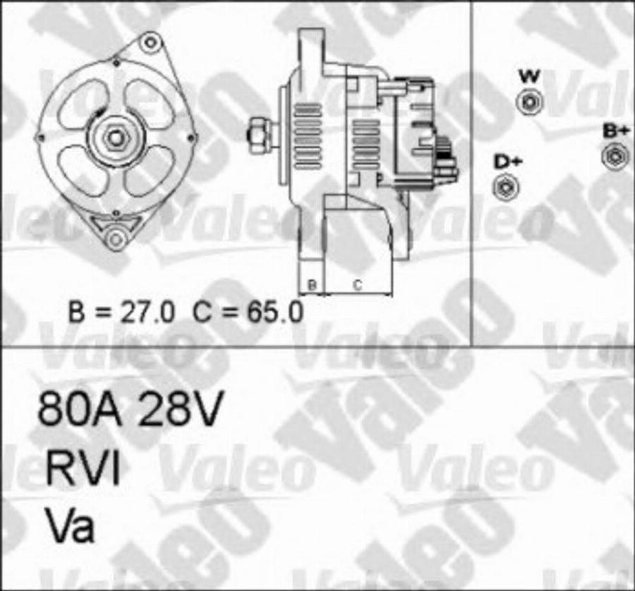 Valeo 437308 - Генератор autodnr.net