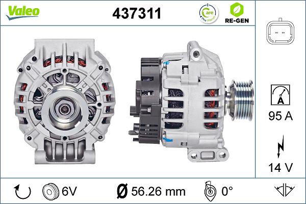 VALEO 437311 - Генератор autocars.com.ua