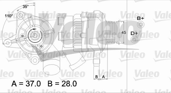 Valeo 437331 - Генератор autodnr.net