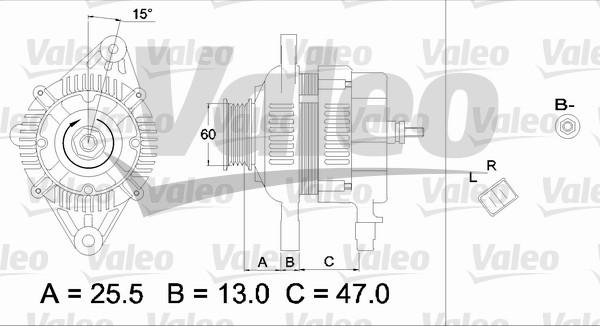 Valeo 437337 - Генератор avtokuzovplus.com.ua