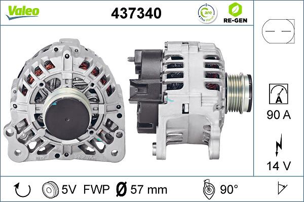 VALEO 437340 - Генератор autocars.com.ua