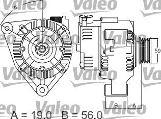 Valeo 437345 - Генератор autocars.com.ua