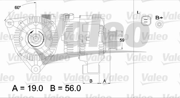 Valeo 437345 - Генератор avtokuzovplus.com.ua