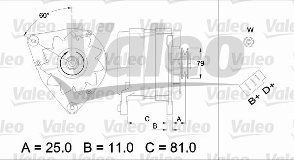 Valeo 437379 - Генератор avtokuzovplus.com.ua