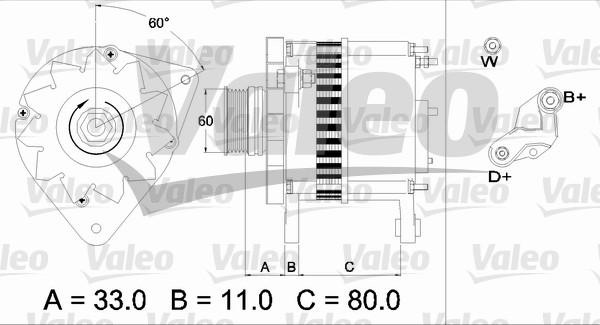 Valeo 437382 - Генератор autodnr.net