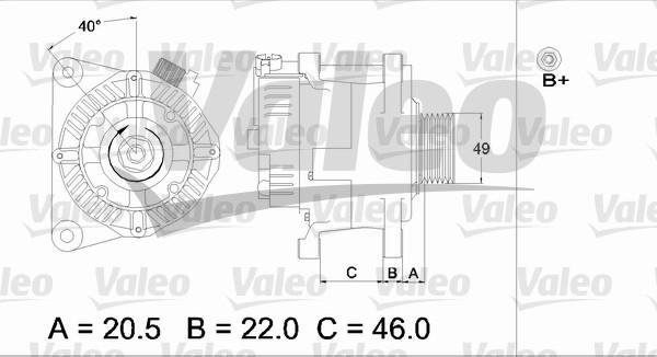 Valeo 437409 - Генератор autocars.com.ua