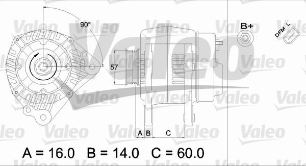 Valeo 437411 - Генератор avtokuzovplus.com.ua