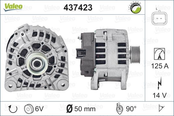 Valeo 437423 - Генератор autodnr.net