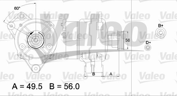 Valeo 437438 - Генератор autocars.com.ua