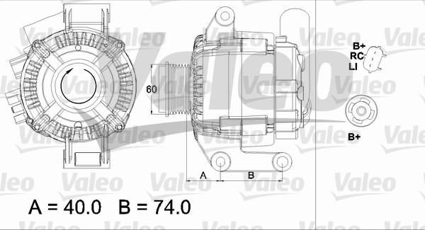 Valeo 437448 - Генератор avtokuzovplus.com.ua