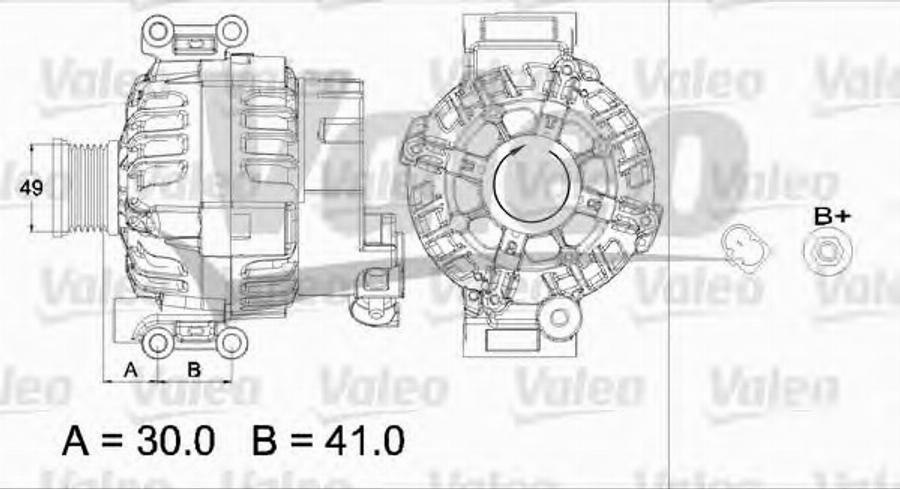 Valeo 437449 - Генератор autocars.com.ua