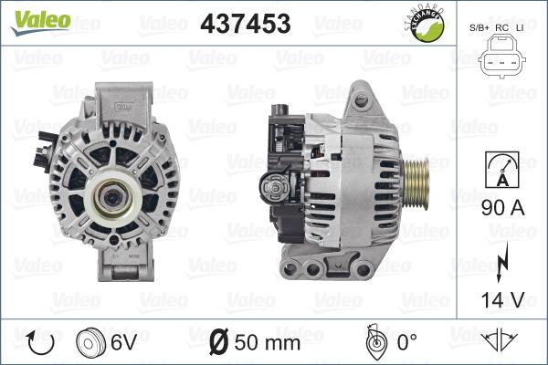 Valeo 437453 - Генератор autocars.com.ua