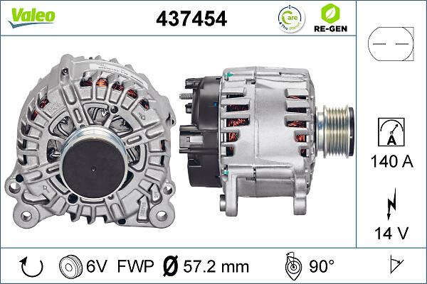 VALEO 437454 - Генератор autocars.com.ua