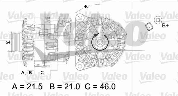 Valeo 437457 - Генератор autocars.com.ua