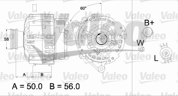 Valeo 437467 - Генератор avtokuzovplus.com.ua