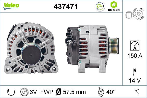 VALEO 437471 - Генератор autocars.com.ua
