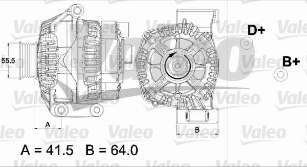 Valeo 437475 - Генератор autocars.com.ua