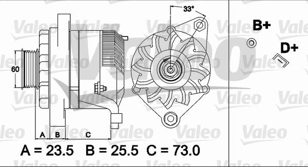 Valeo 437487 - Генератор avtokuzovplus.com.ua