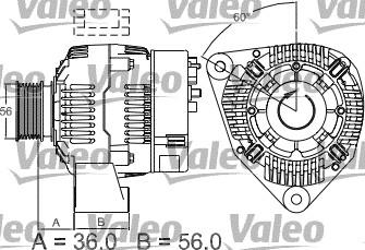 Valeo 437489 - Генератор autocars.com.ua