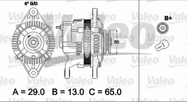 Valeo 437490 - Генератор autocars.com.ua