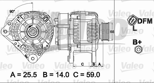 Valeo 437513 - Генератор autodnr.net