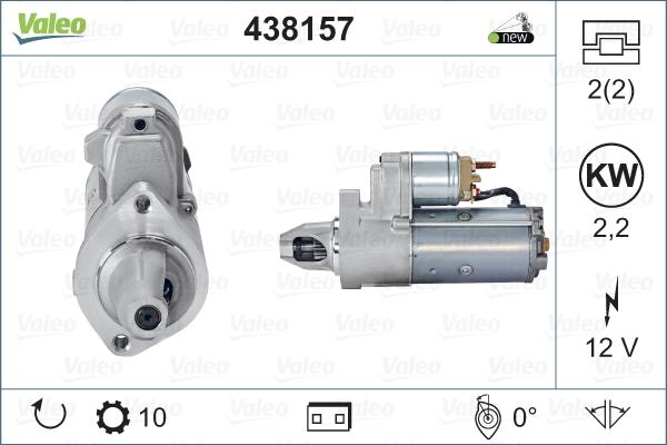 Valeo 438157 - Стартер avtokuzovplus.com.ua