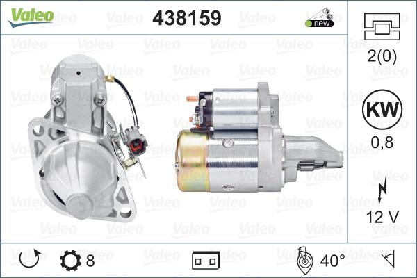 Valeo 438159 - Стартер autodnr.net