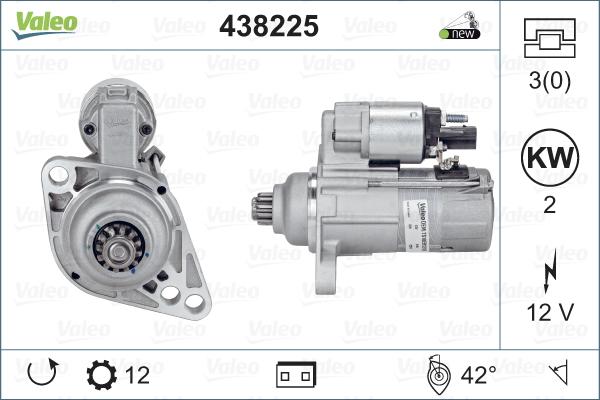 Valeo 438225 - Стартер autodnr.net