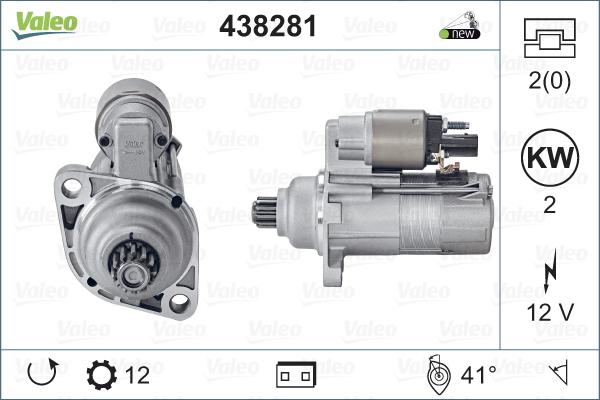 Valeo 438281 - Стартер avtokuzovplus.com.ua