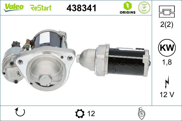 VALEO 438341 - Стартер autocars.com.ua