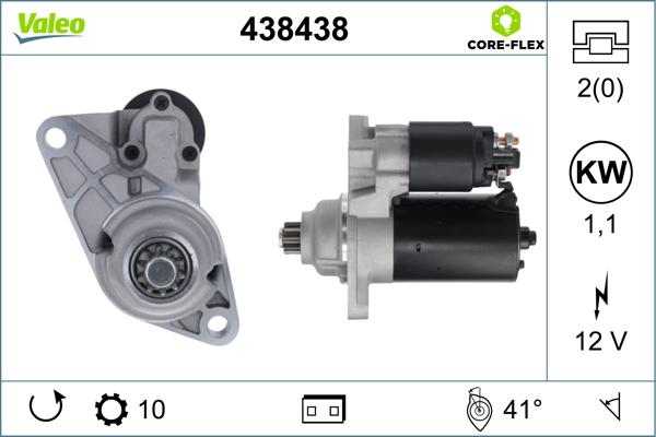 Valeo 438438 - Стартер avtokuzovplus.com.ua