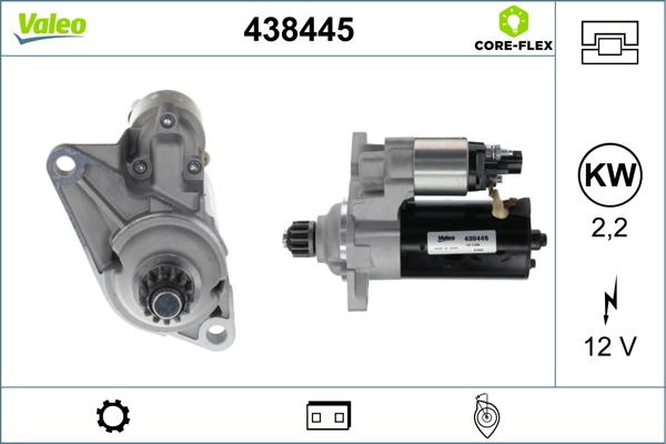 Valeo 438445 - Стартер autodnr.net