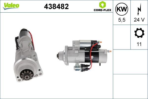 VALEO 438482 - Стартер autocars.com.ua