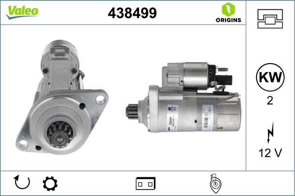 VALEO 438499 - Стартер autocars.com.ua