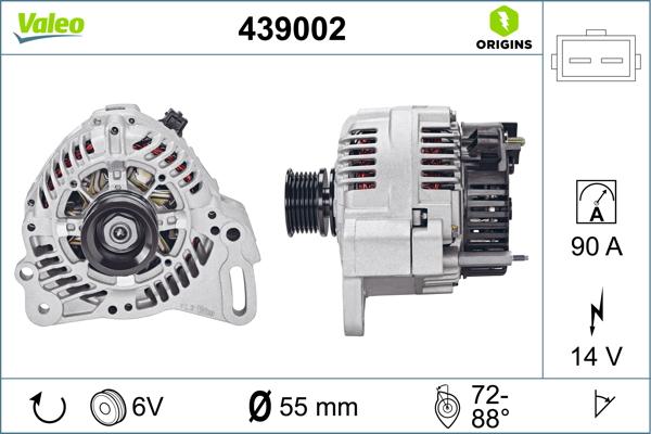 VALEO 439002 - Генератор autocars.com.ua
