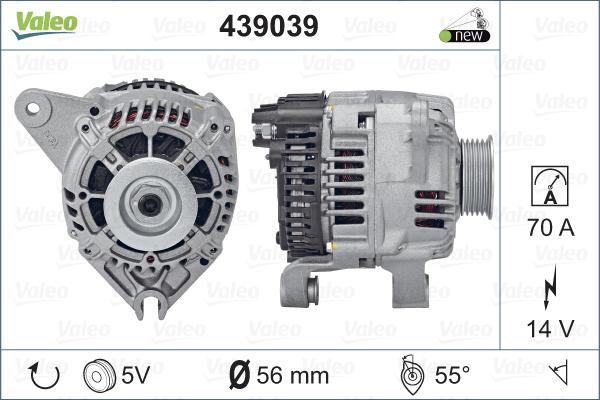 Valeo 439039 - Генератор autocars.com.ua