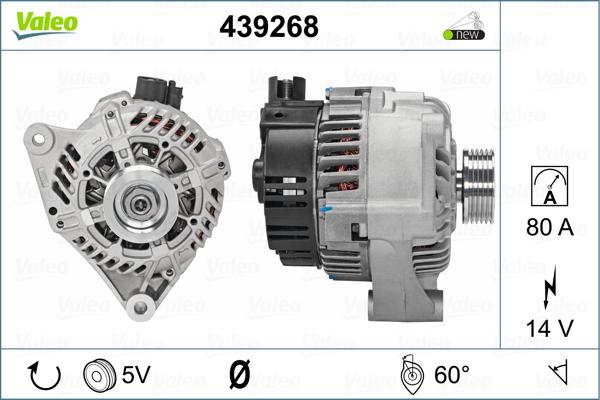 Valeo 439268 - Генератор avtokuzovplus.com.ua